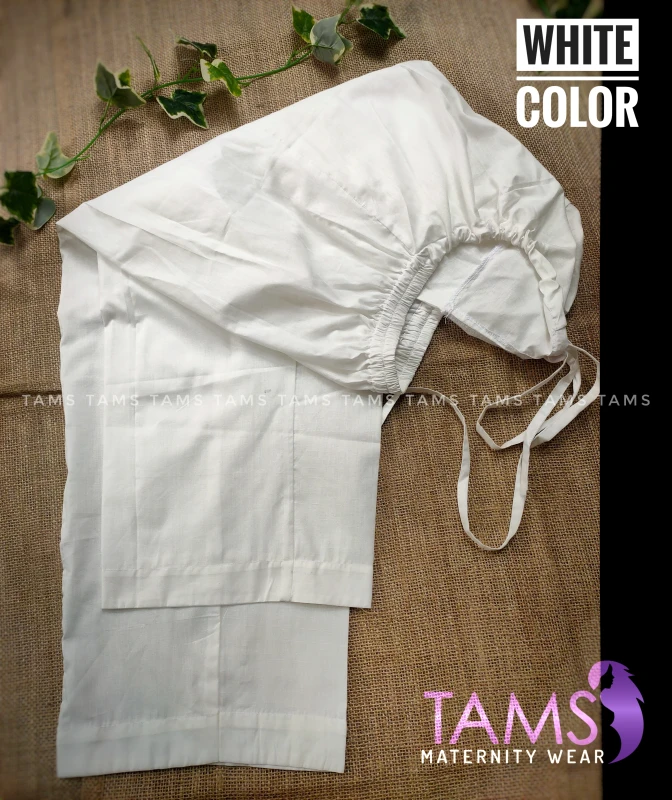 White basic maternity pant